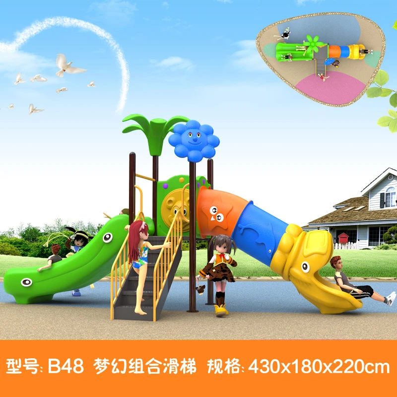New Style Small Kid Slide Gametime School Yard Equipment Child Cheap Baby Toy Outdoor Playground