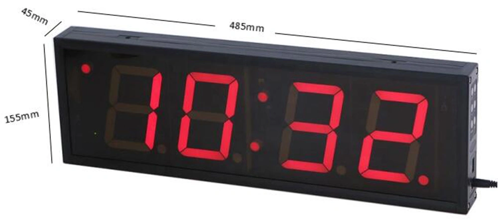 4 Inch 4 Digits LED Digital Clock Countdown Timer