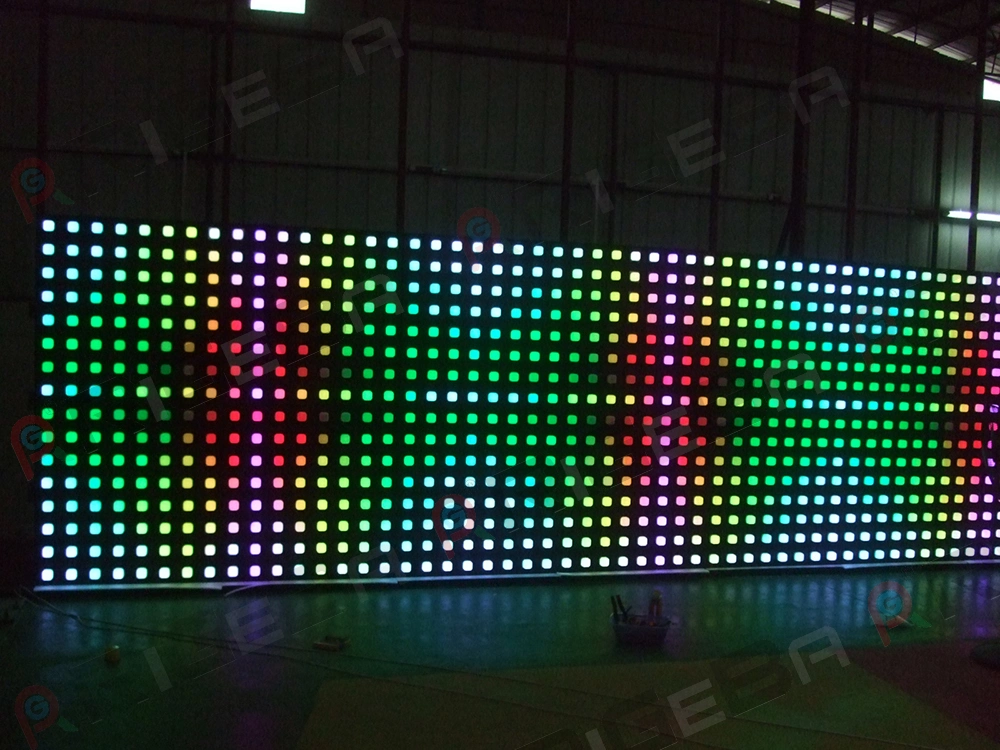 Rigeba DJ Disco Party Stage LED Digital Curtain Wall Display Screen LED Effect Light for Events