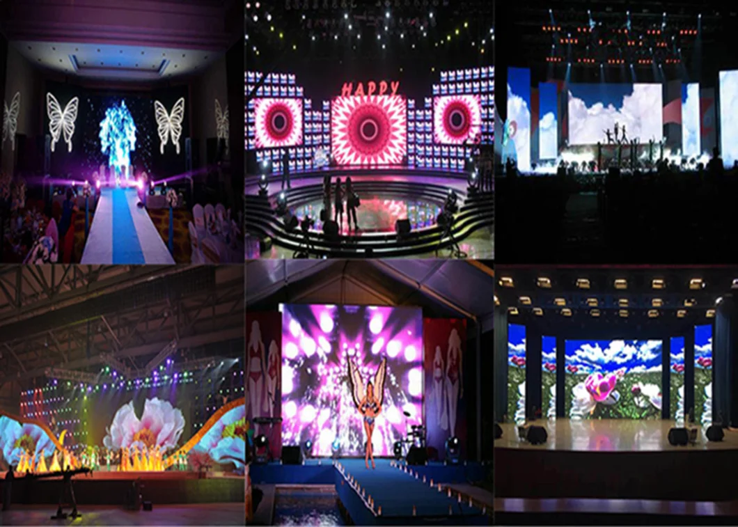SMD2121 Seamless Video Wall Stage Rental Indoor P3.91 LED Display with RoHS