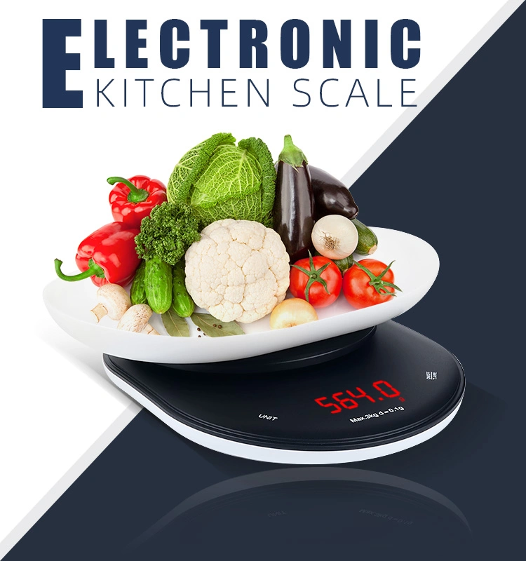 Portable LED Electronic Digital Household Food Weighing Kitchen Scale