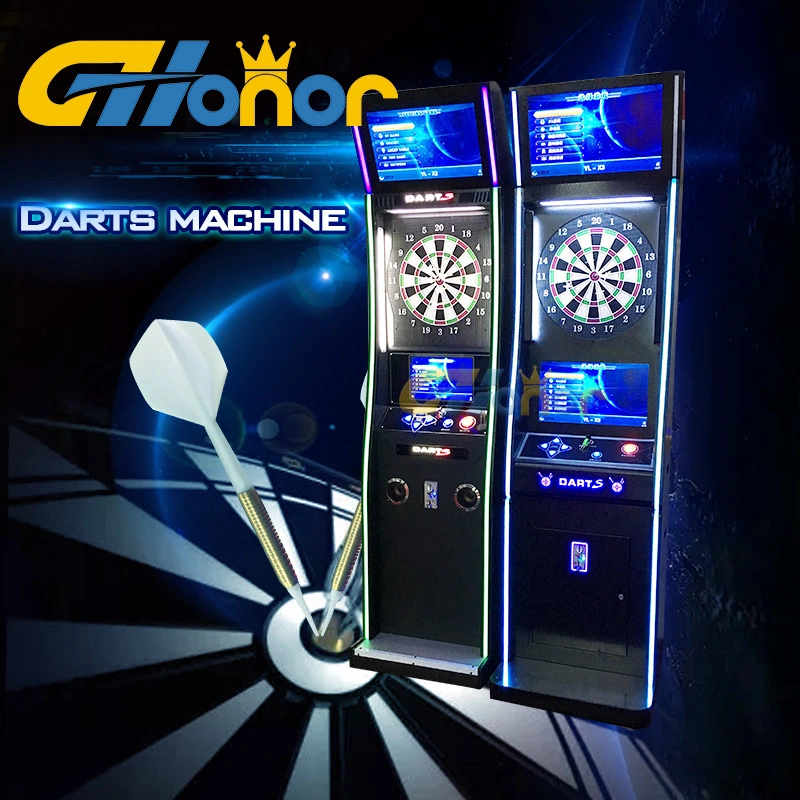 Popular Coin Operated Shooting Dart Game Console Arcade Dart Standing Dart Game Machine Electronic Dart Board Simulator Video Game Machine for Adult