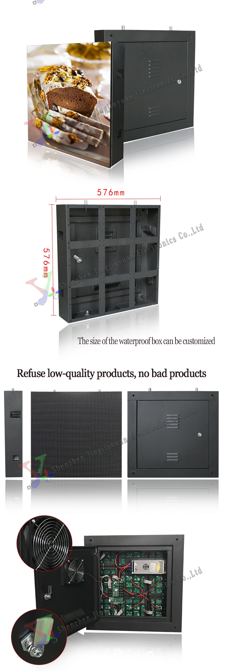 HD Advertising Full Color P3.91 SMD Indoor Rental/Fixed Cast-Aluminium/Iron LED Board Display Screen