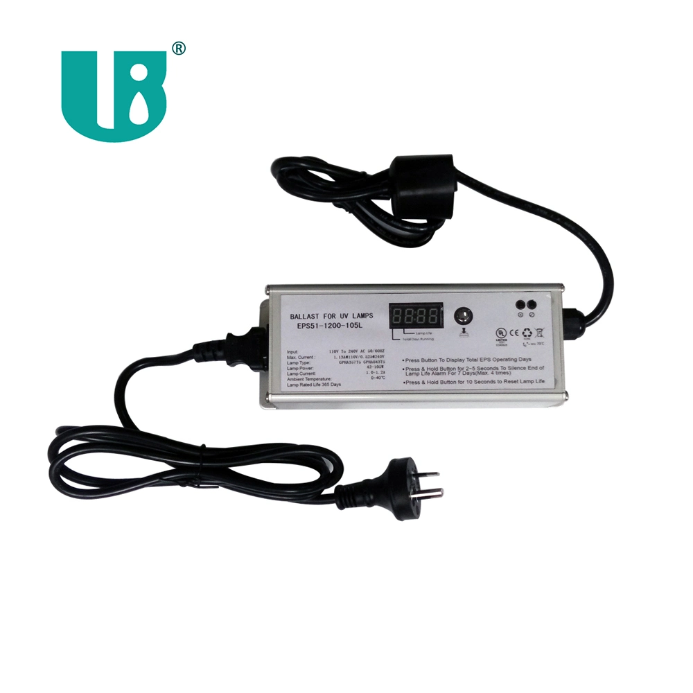 42~105W Amalgam UVC Lamp Electronic Ballast with Countdown Timer EPS51-1200-105L