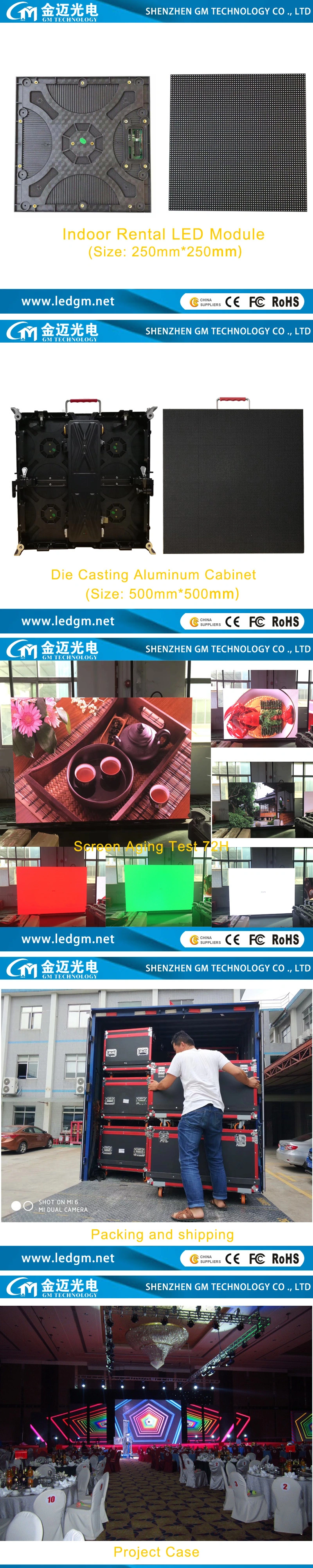 LED Factory High Quality P3.91 Indoor Outdoor High Refresh Rental LED Display Screen
