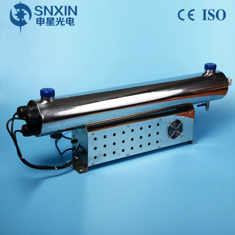 Snxin UV Germicidal Lamp Sterilizer 48gpm 220W for Water Purification with Timer Ballast in Electronic Box