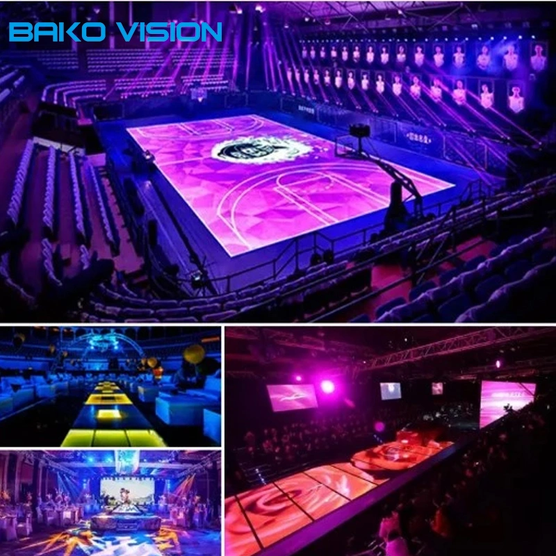 HD P4.8 LED Video Interactive Floor Panel LED Dance Floor Display for Stage Events