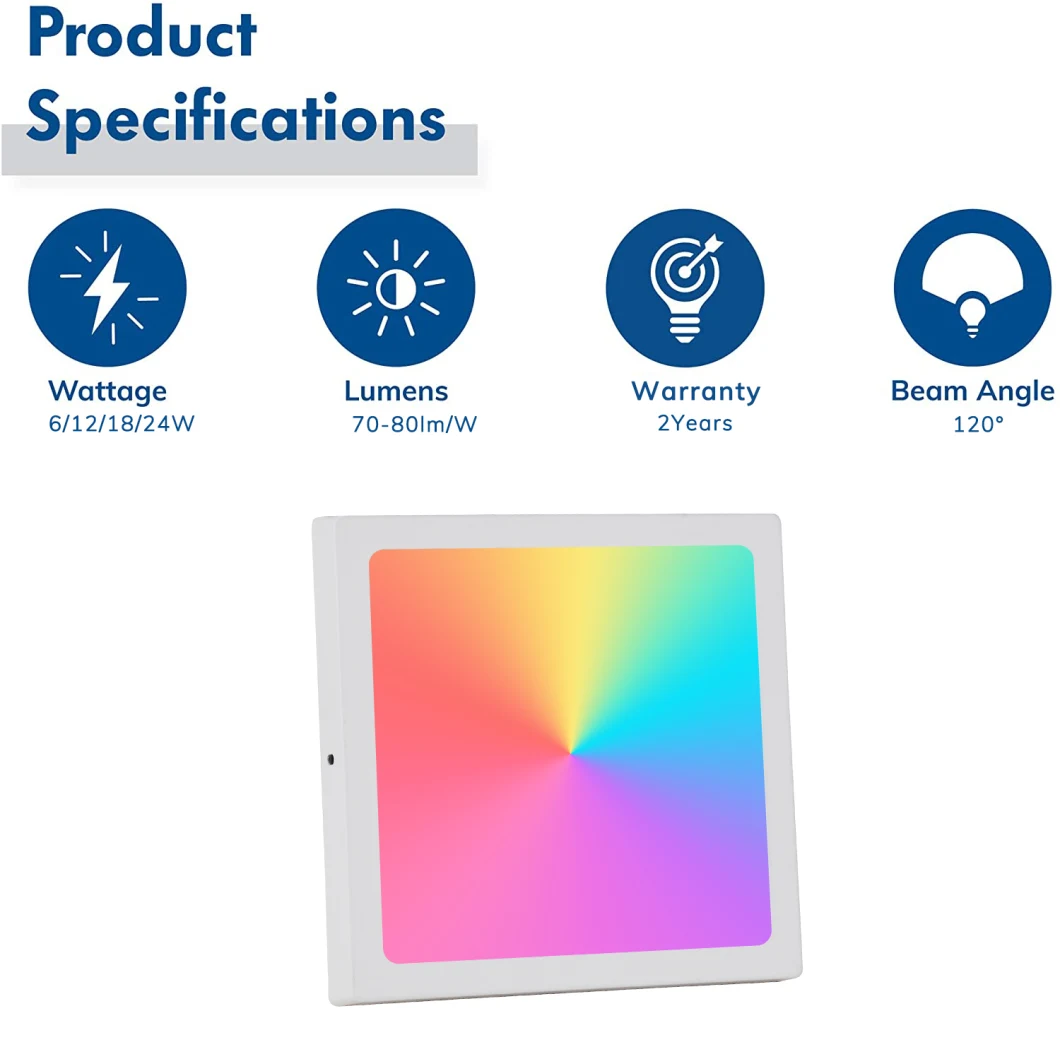 LED Wireless Remote Control/Smart Downlight RGB+CCT Dimmable RF Remote Controller Manufacturer Panel Light