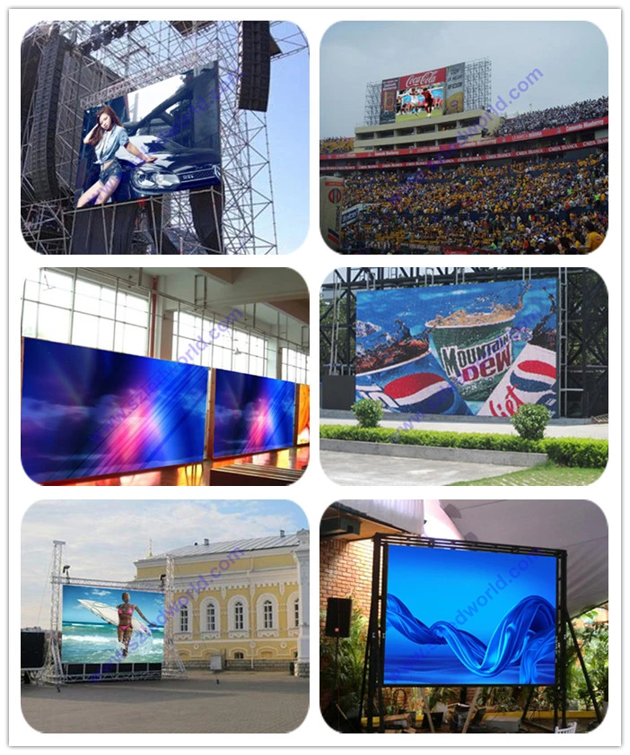 Outdoor / Indoor Rental LED Display Screen Panel Board for Advertising (P5 P8 P10 full color module)