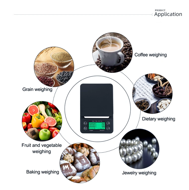 New Arrival Digital Electronic Timer Kitchen Coffee Scale