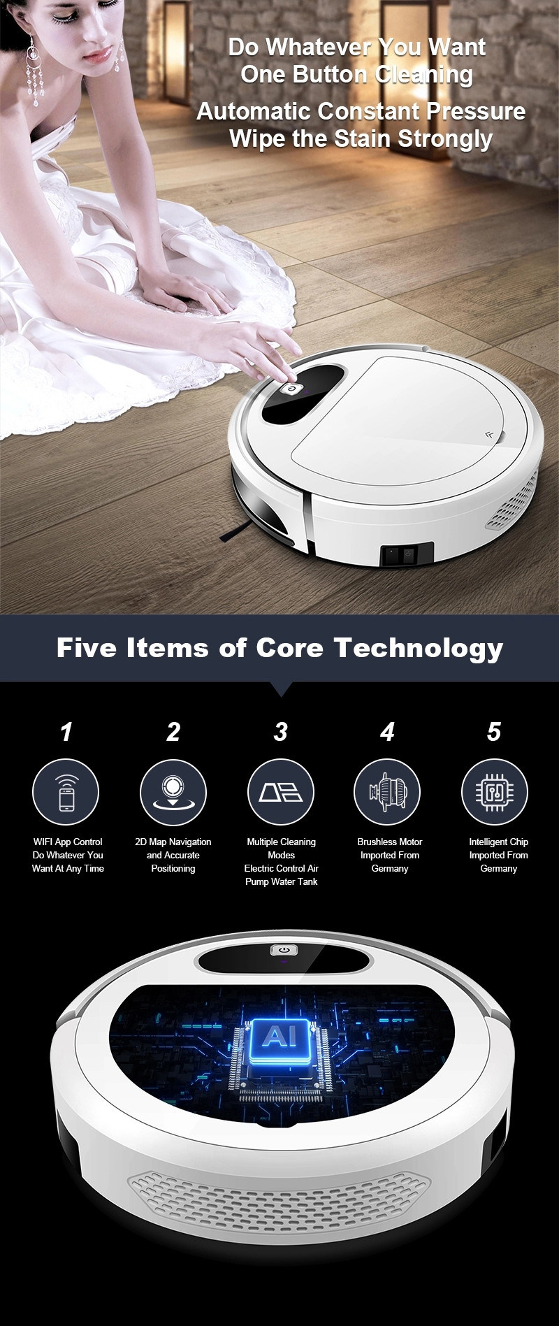 New Home Application Robot Vacuum Cleaner Air Filter Cleaning Machine