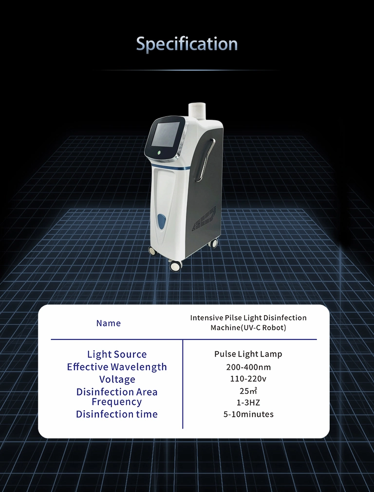Indoor Robot Disinfection Sterilization Device Robot UVC Light to Kill Virus