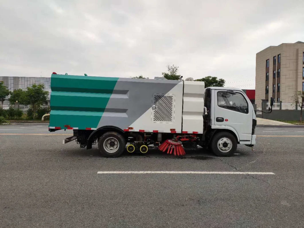 Dongfeng 4X2 14m3 Road Sweeper Truck 3.5m Width Street cleaning Water Garbage Sweep Truck