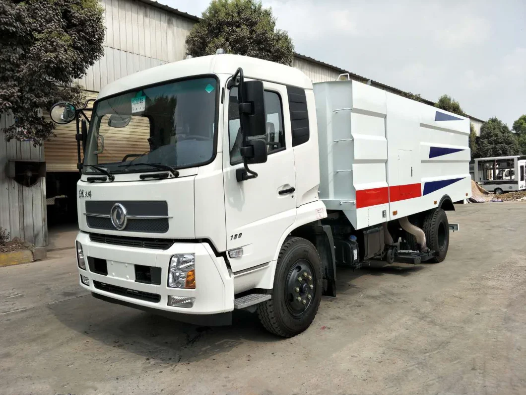 Dongfeng 8cbm 8m3 4X2 Truck Mounted Vacuum Street Sweeper Road Cleaning Truck Vacuum Sweeper