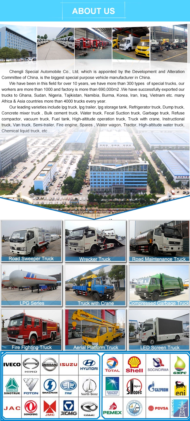 Customized Road Street Washing Sweeping Truck with Snow Sweeping Equipment