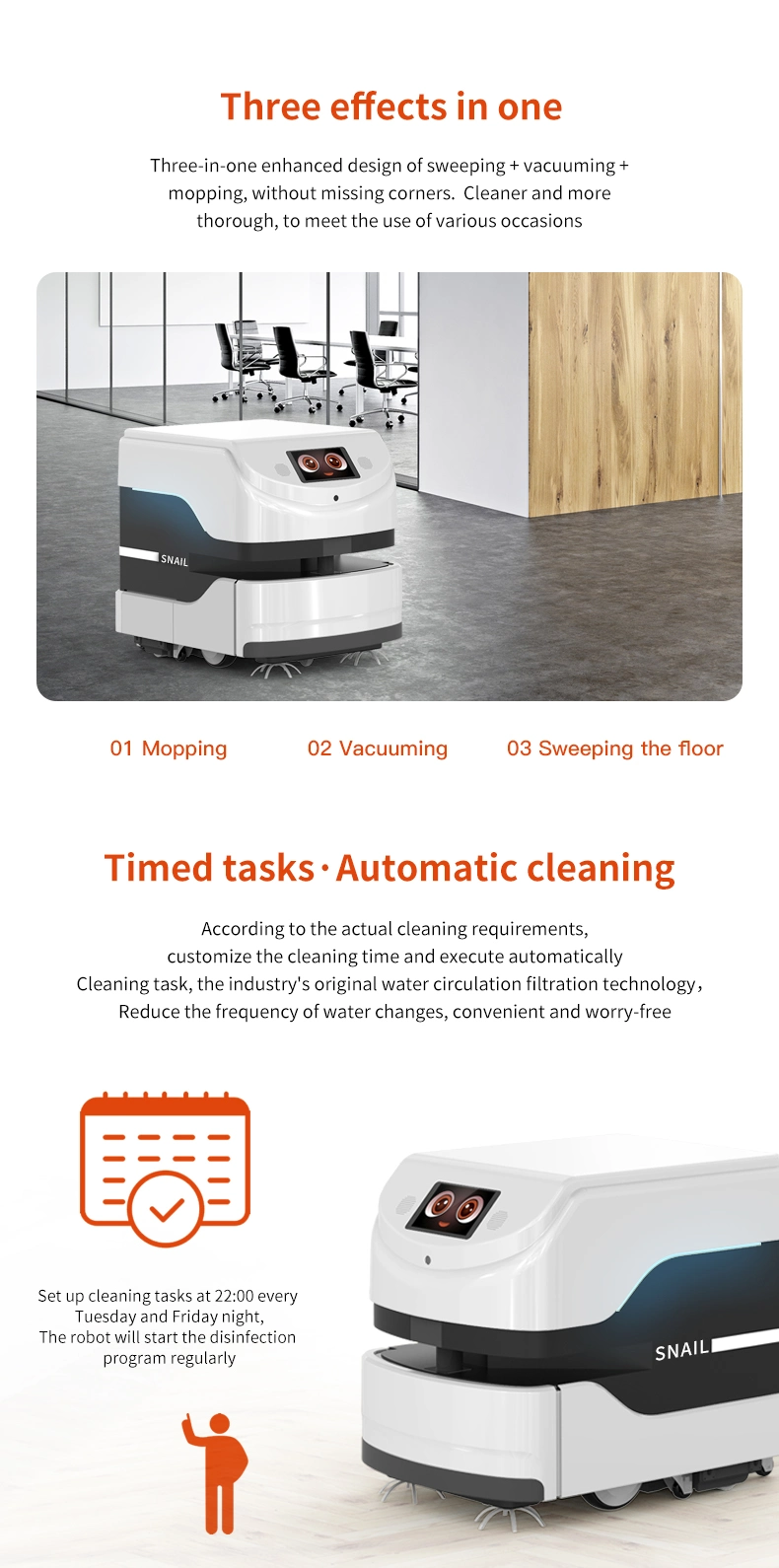 Hot Item 18L Mopping Robot Automatic Navigation Sweeping Robot Time Disinfection Cleaning Robot