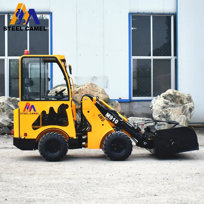 Road Sweeping Machine Closed Sweeper Mini Wheel Loader with Collecting Bucket