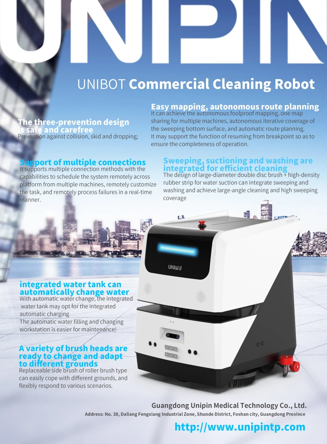 Antonomous Navigation Indoor Unmanned Cleaning Robot Hard Floor to Carpet Cleaning