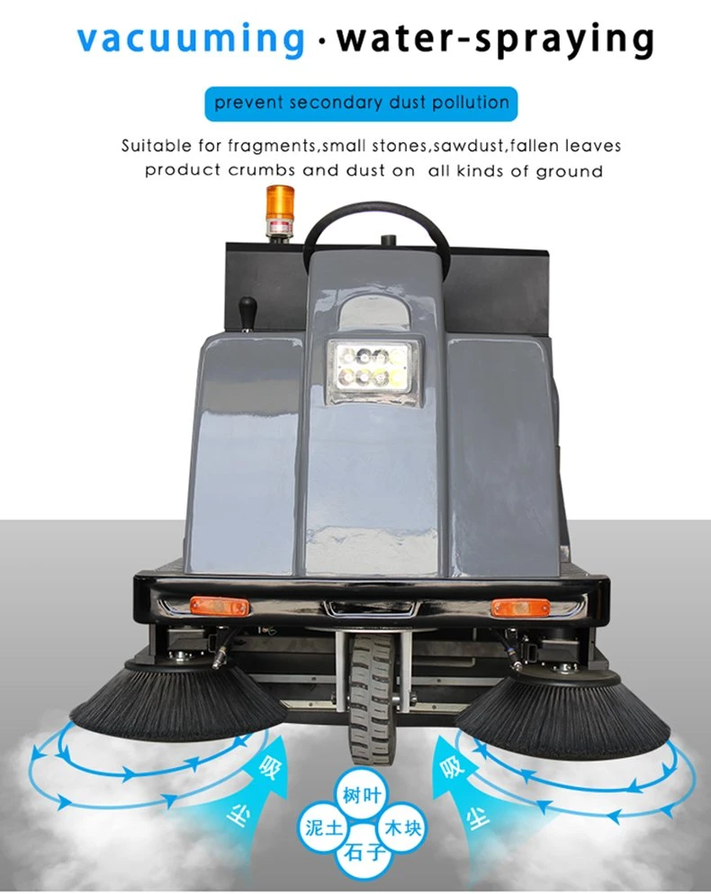 Clean Magic DJ1400A Automatic Floor Sweeper Medium-Sized Sweeper with Spray