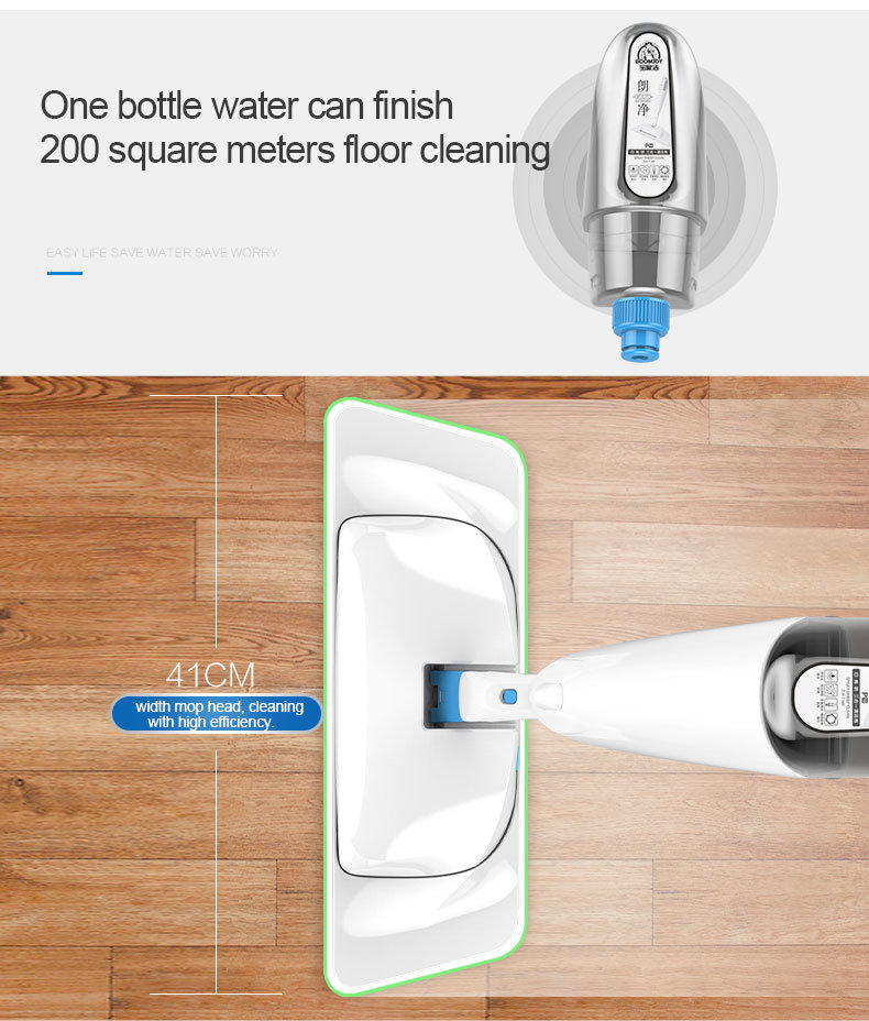 Boomjoy P10 TV Shopping Best-Seller Manual Indoor Sweeper 3 in 1 Microfiber Spray Mop