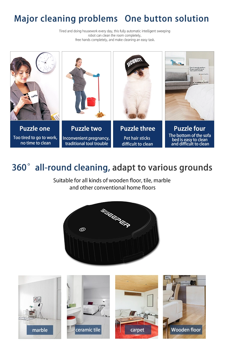 Household Full Automatic Floor Sweeping Robot