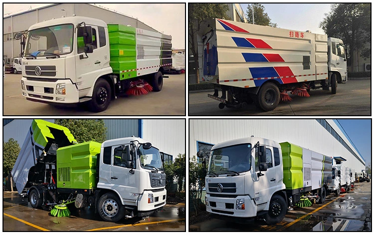 Dongfeng 4X2 14m3 Road Sweeper Truck 3.5m Width Street cleaning Water Garbage Sweep Truck