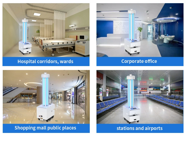 Germicidal UV Lamp Disinfection Robot Phone Sanitizer LED UV-C Disinfection None Tuch UVC Sterilizing Robot