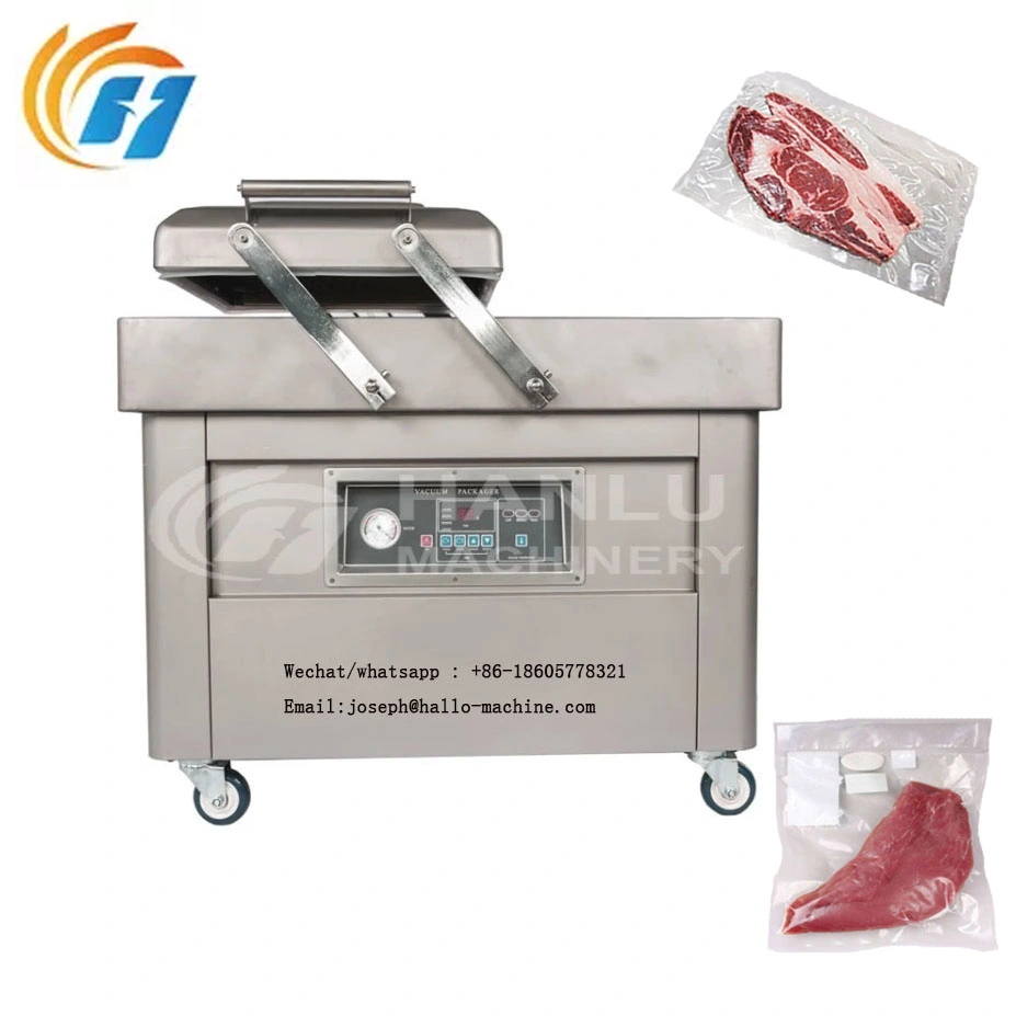 Dz500-2sb Automatic Double Chamber Vacuum Packaging Machine Vacuum Food Sealers