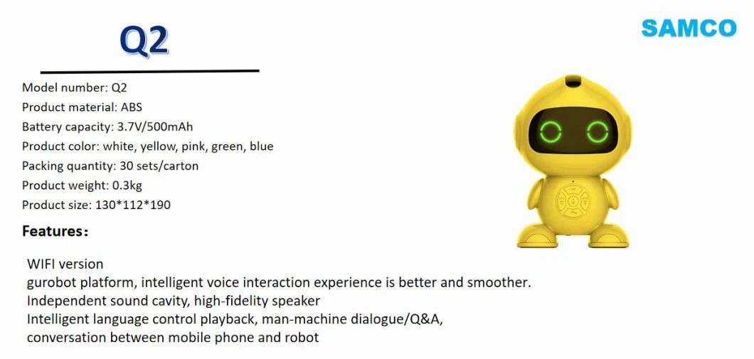 Ai Robot Smart Talk Voice Instruction Voice Chat Toy Interactive a. I. Robot Toy