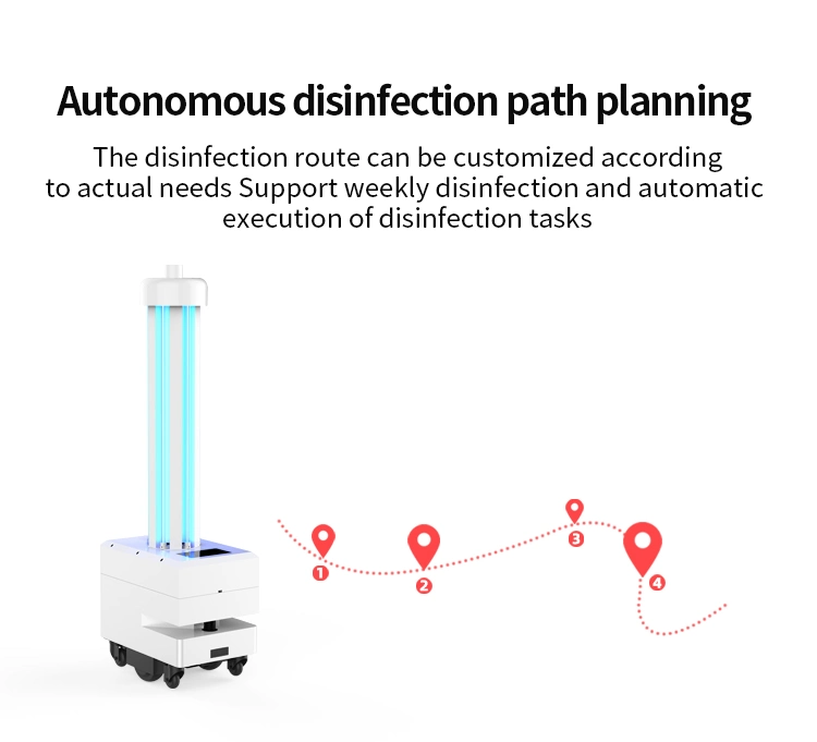 Germicidal UV Lamp Disinfection Robot Phone Sanitizer LED UV-C Disinfection None Tuch UVC Sterilizing Robot