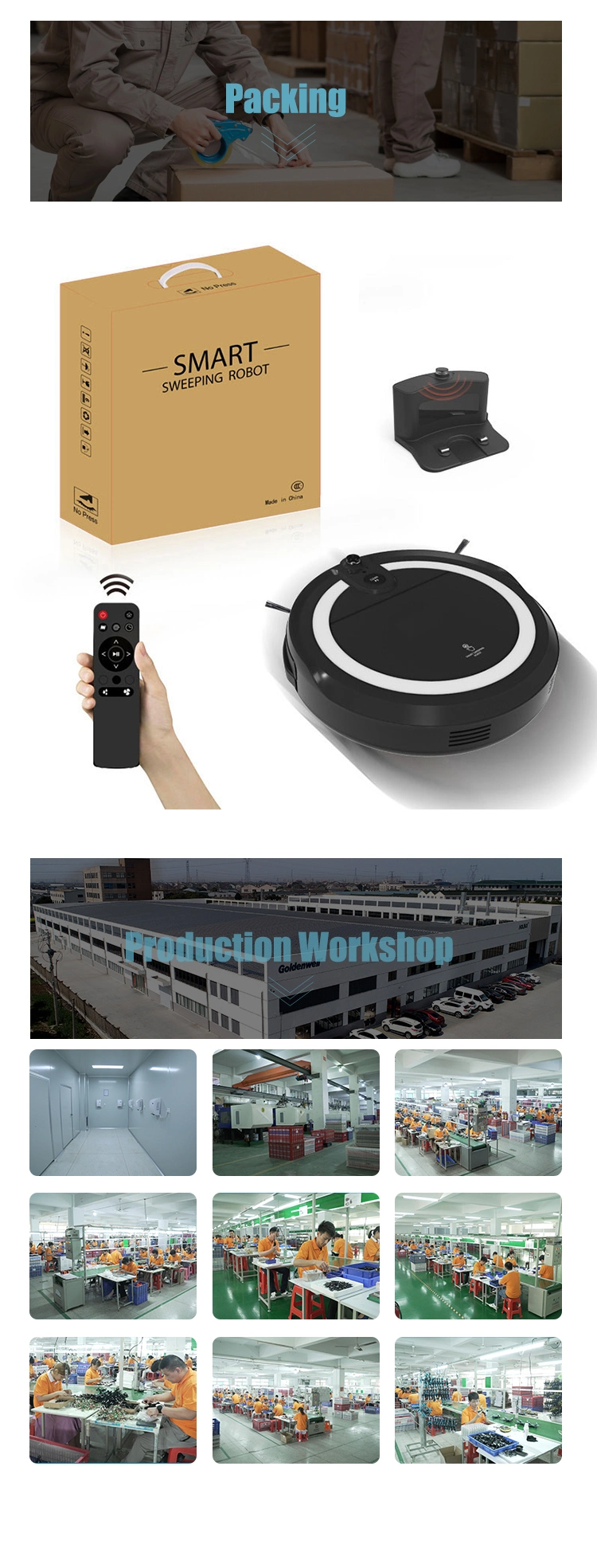 New Arrival Smart Robot Vacuum Cleaner with Sweeping Sucking and Mopping Integration