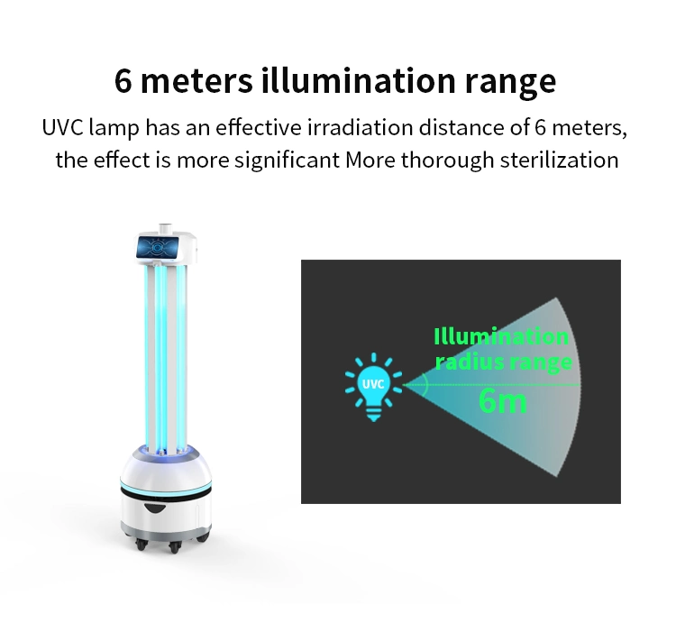 Source Manufacturer OEM Customized Route UV Intelligent Disinfection Robot Ultraviolet Sterilization Robot