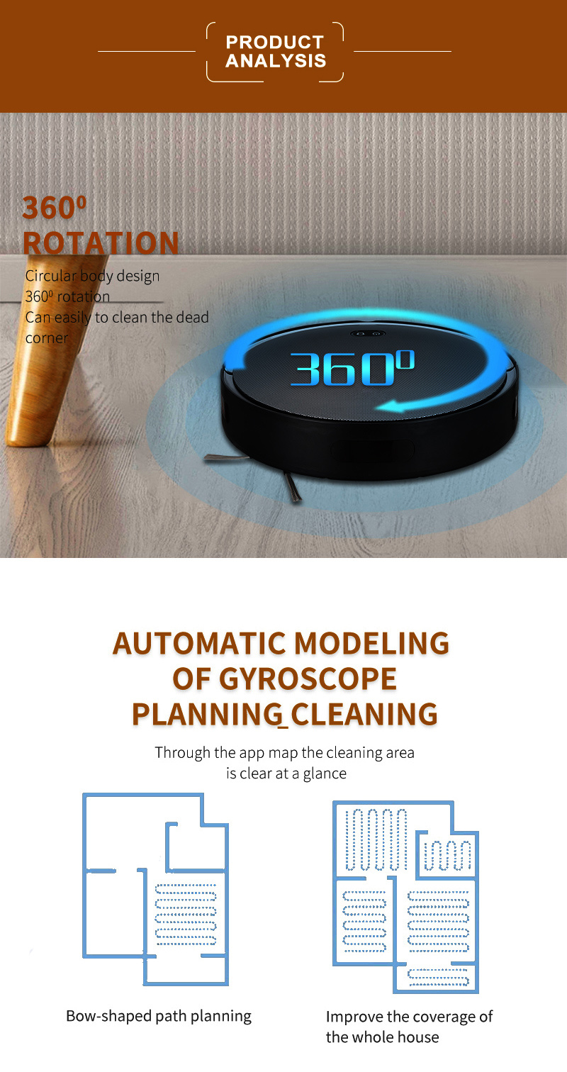 F8 Robot Vacuum Cleaner Vacuum Cleaner 5 in 1 Cordless Dual Purpose Floor Nozzle Robot Vacuum Cleaner Water Dry and Web Cleaning Vacume Cleaner for All Floor