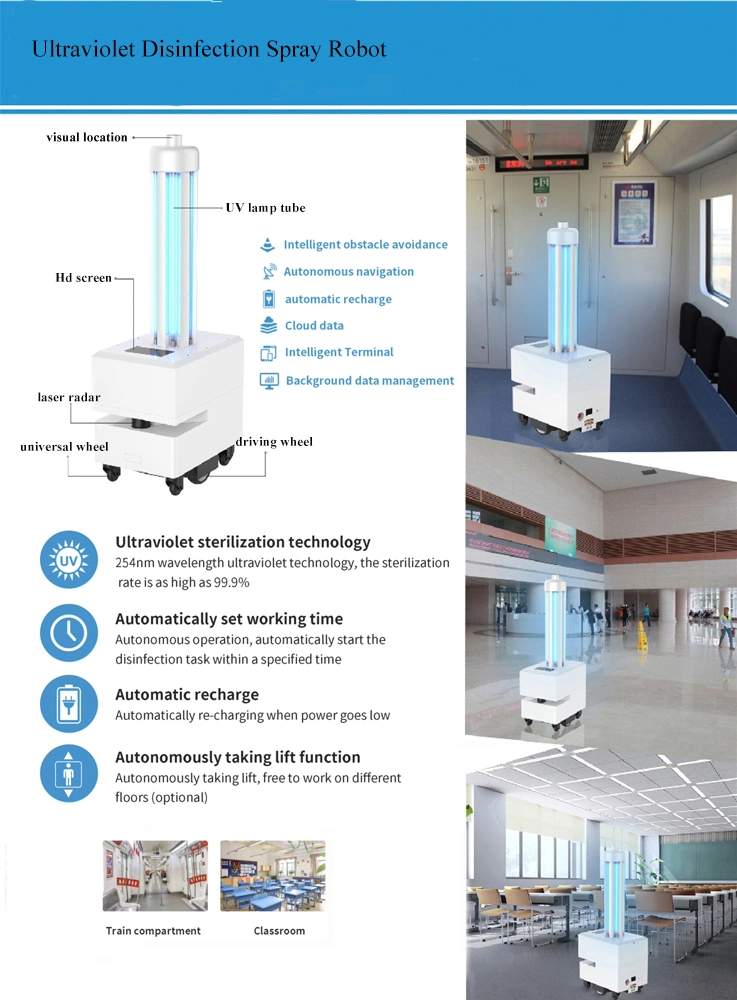 Automatic Robot Intelligent UV Disinfection Robot