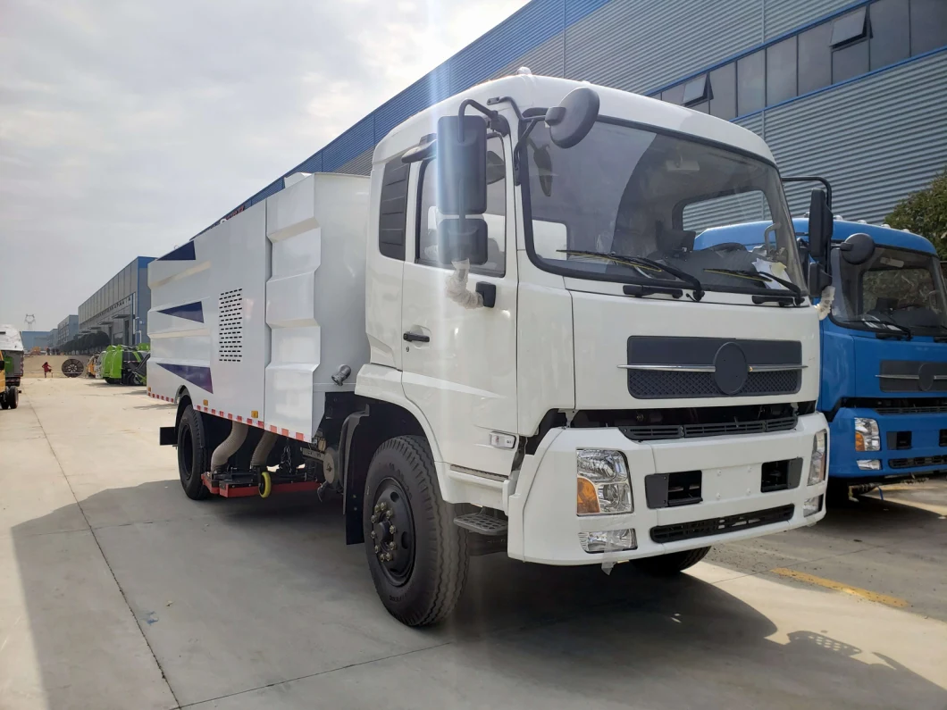 Dongfeng 8cbm 8m3 4X2 Truck Mounted Vacuum Street Sweeper Road Cleaning Truck Vacuum Sweeper