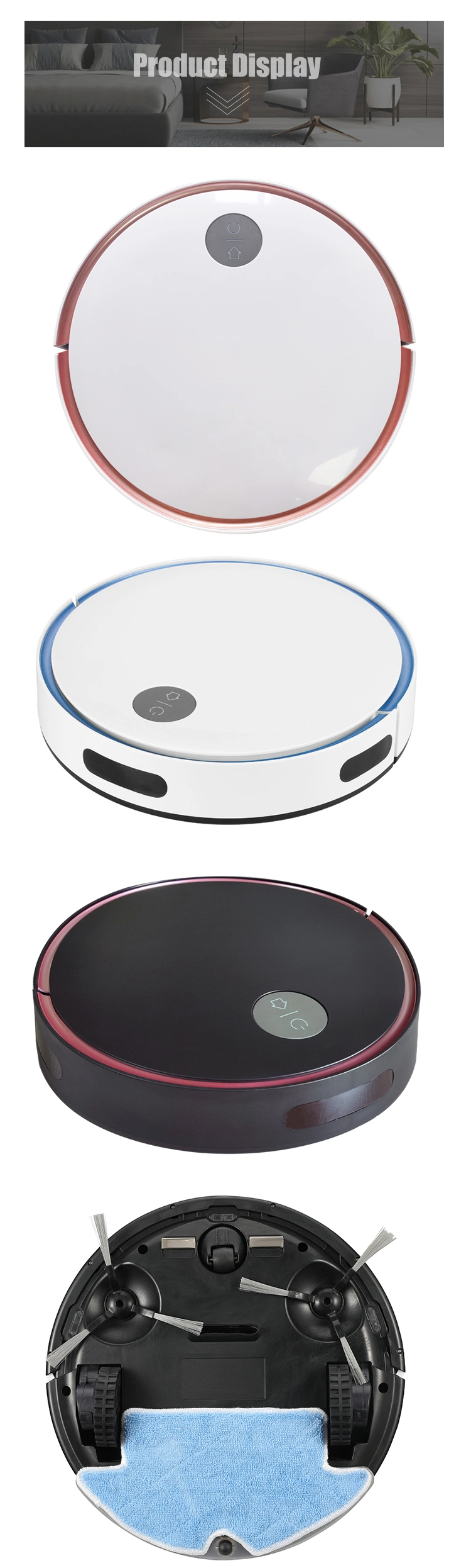 Easy Operate Cleaner Sweeping Robot for Elderly and Children