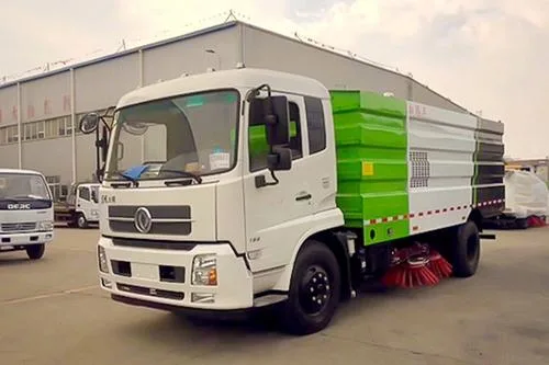 Dongfeng 4X2 14m3 Road Sweeper Truck 3.5m Width Street cleaning Water Garbage Sweep Truck