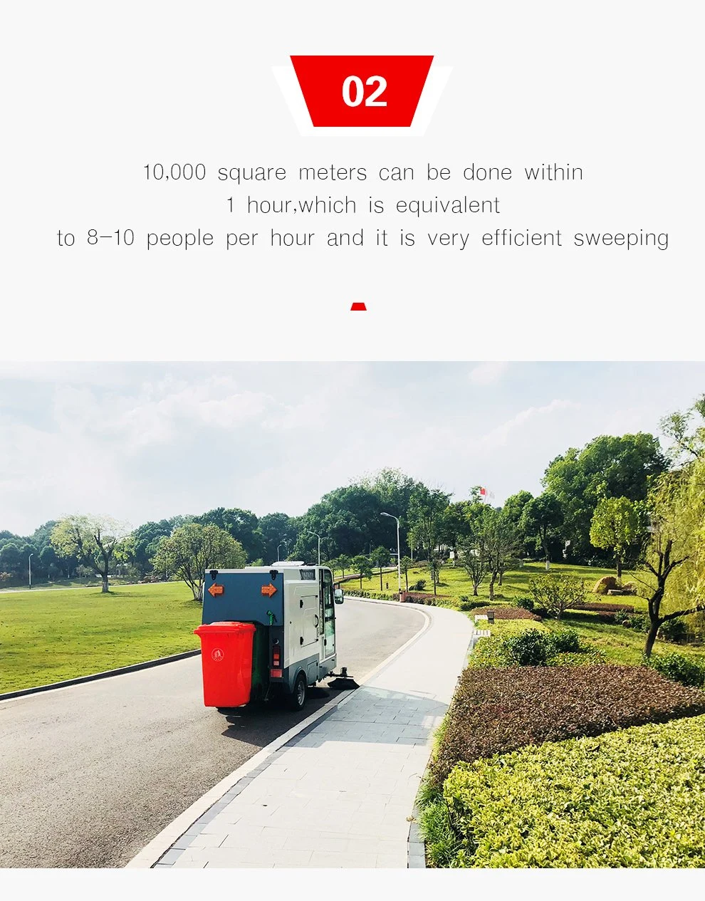 Clean Magic DJ2100gt Floor Sweeper Vehicle Road Sweeping Machine Road Cleaner Truck for Sterilizinig/Disinfecting