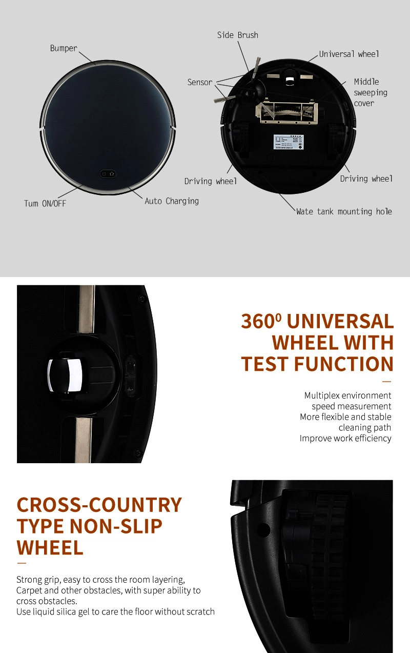 F8 Robot Vacuum Cleaner Hot Selling Magic 360 Mop Floor Cleaner Mop with Spin Bucket Hotel Floor Vacuum Sweeper Household Items Home Robot Vacuum Cleaner