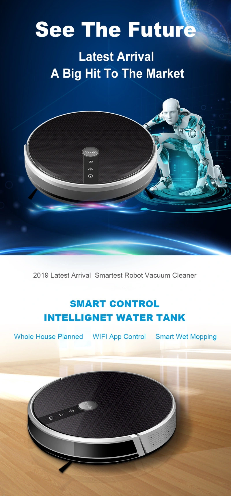 New Robot Vacuum Cleaner Home Application Cleaning Machine Air Filter
