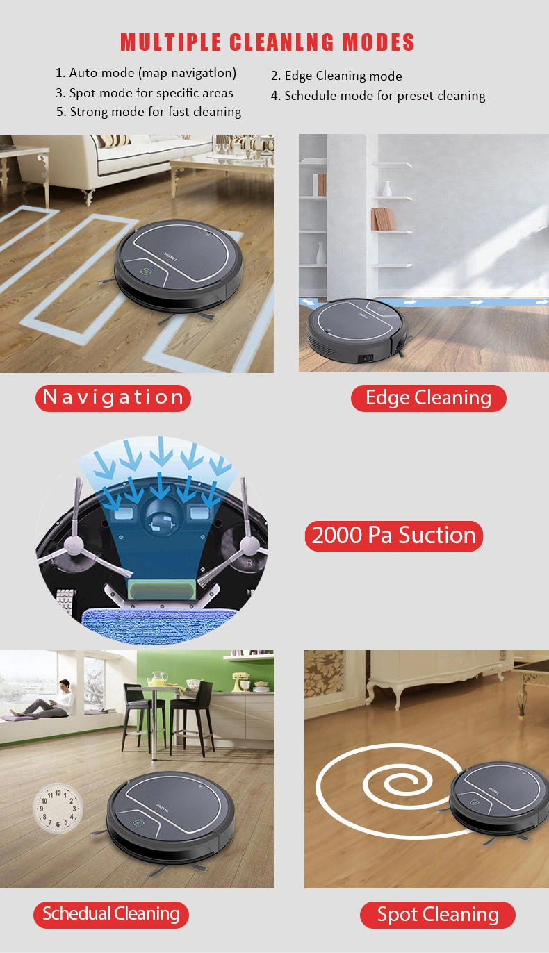 X750b Robot Vacuum Cleaner Home Vaccuum Cleaner Robot Mop, Portable Wet and Dry Carpet Cleaner Machine Household Steam Cleaner Smart Robot Sweeper Sweeper