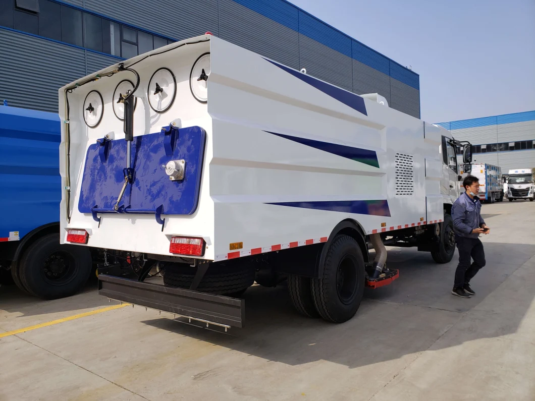 Dongfeng 8cbm 8m3 4X2 Truck Mounted Vacuum Street Sweeper Road Cleaning Truck Vacuum Sweeper