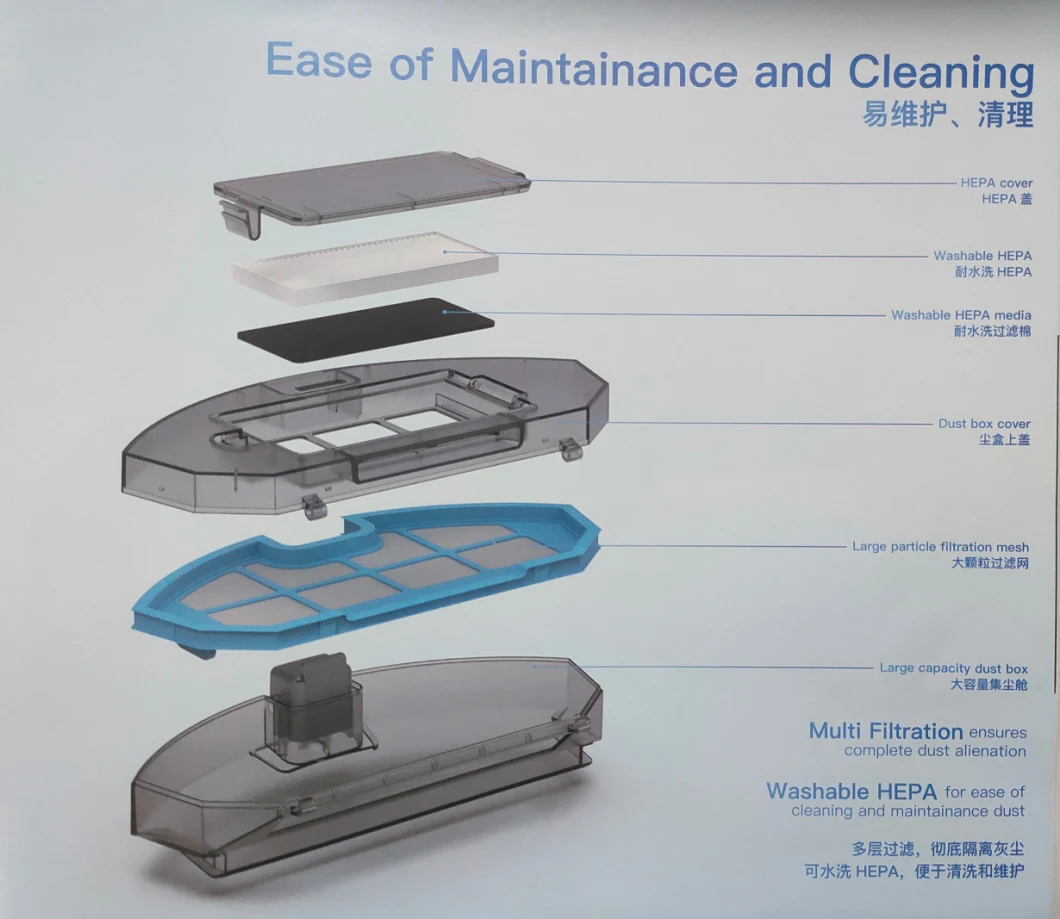 Sweeping Robot Smart Home Automatic Sweeper and Dragging Integrated Robot APP Control