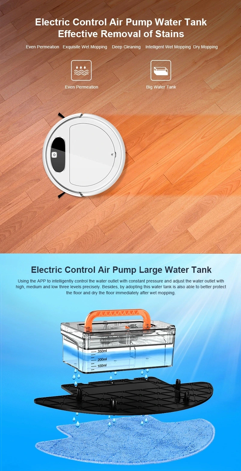 New Home Application Air Filter Robot Vacuum Cleaner Cleaning Machine