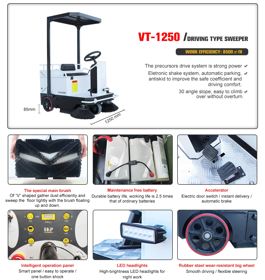 Factory Price Automatic Electric Robot Sweeper Car