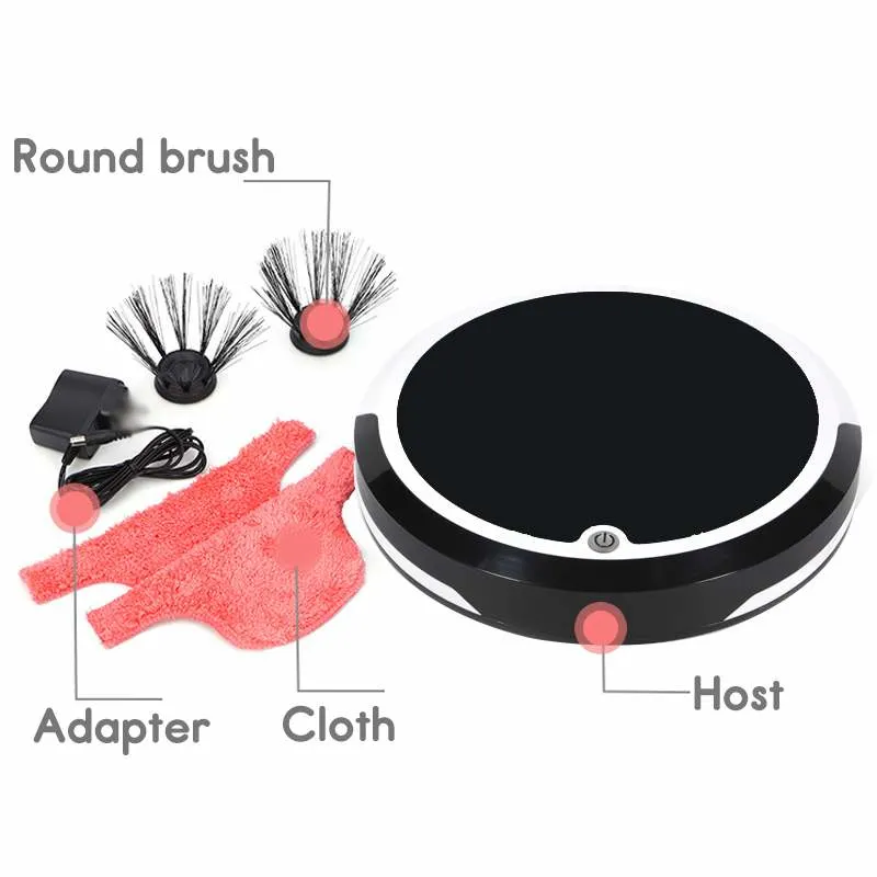 Robot Vacuum Cleaner Home 4 in 1 Rechargeable Auto Cleaning Robot Smart Cleaning Dirt Dust Hair Automatic Cleaner