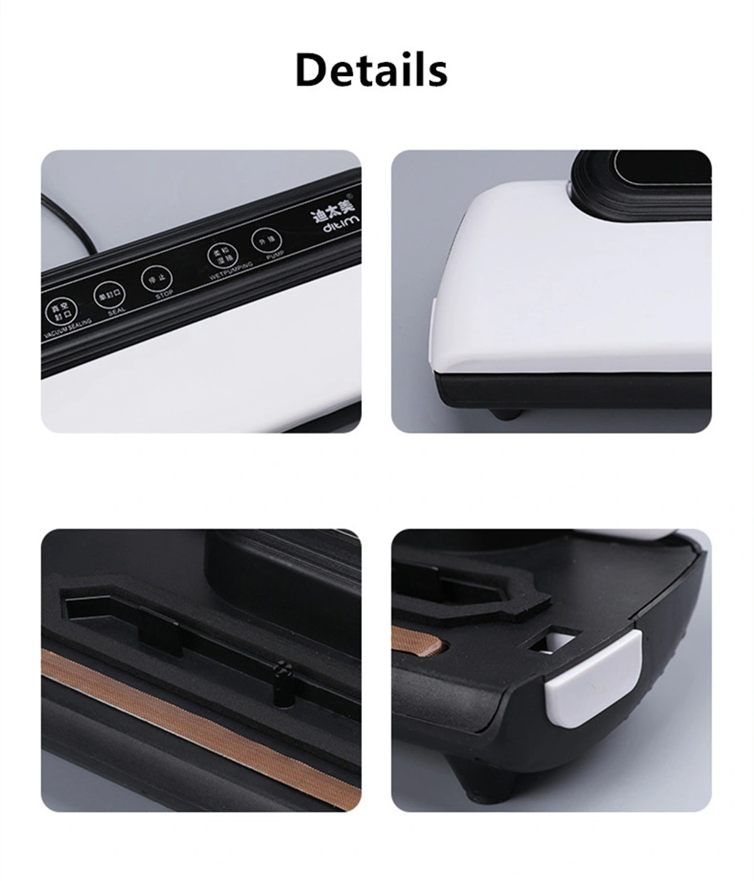 Household Portable Vacuum Packing Machine Electronic Automatic Kitchen Handheld Mini Home Vacuum Food Sealer