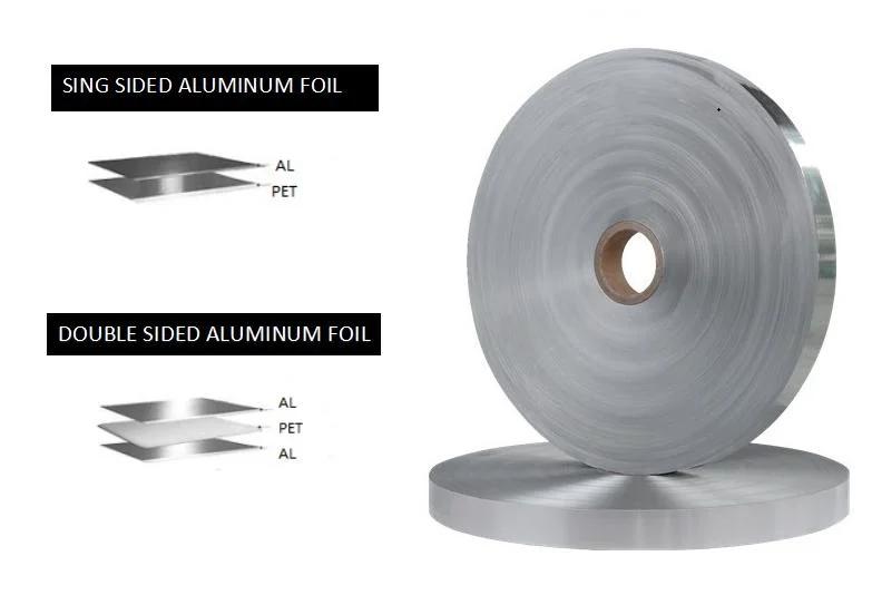 Double Sided Aluminum Pet Foil Mylar Tape for Flexible Duct