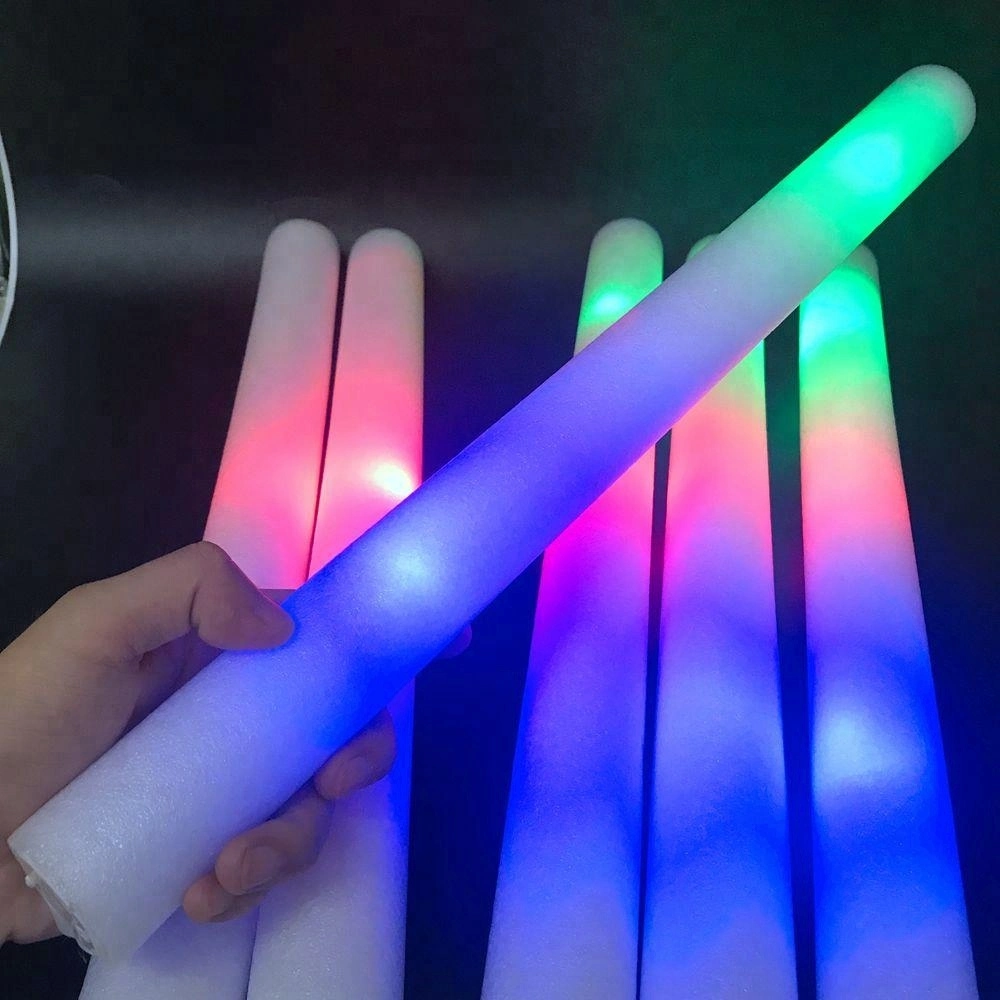 Custom Wholesale Foam Glow Stick Light up LED Flashing Foam Stick