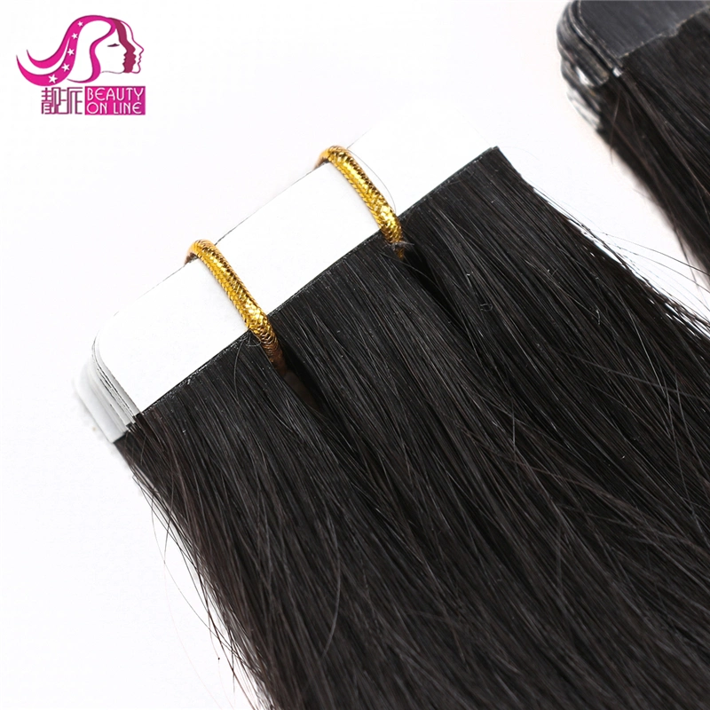 Wholesale 100% Natural Human Hair Double Sided Tape Hair Extension